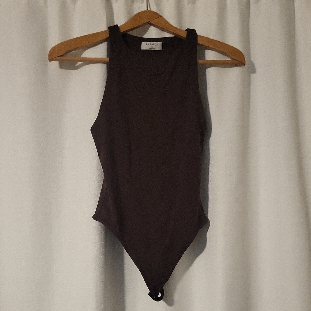 Babaton Chocolate Brown Bodysuit